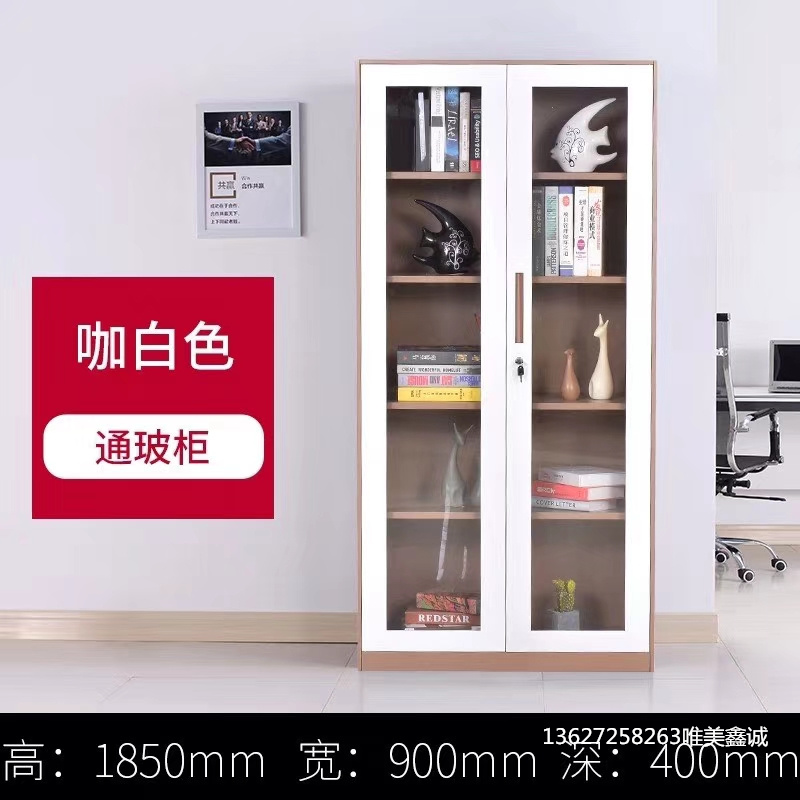 臨汾咖白套色通玻柜